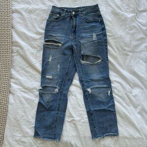 Nasty Gal Denim Straight Leg Jean